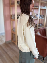 Load image into Gallery viewer, cream cotton mallard sweater