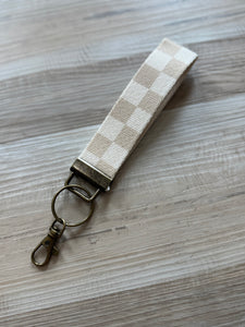 canvas wristlet keychain | 6 styles