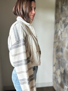 ivory puffer vest