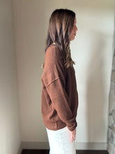 Load image into Gallery viewer, brown crew neck sweater