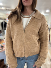 Load image into Gallery viewer, ivory mixed crochet raglan sweater