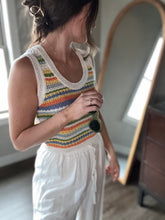 Load image into Gallery viewer, sylvia orange stripe sweater vest