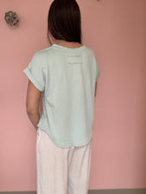 Load image into Gallery viewer, sage ribbed knit tee