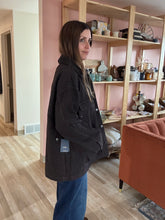 Load image into Gallery viewer, espresso evening chore oversized jacket