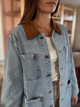 Load image into Gallery viewer, denim corduroy barn jacket