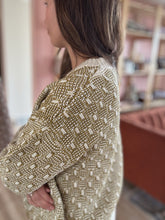 Load image into Gallery viewer, autumn ripple avocado chunky knit sweater