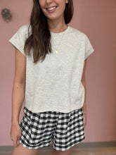 Load image into Gallery viewer, black+white gingham shorts