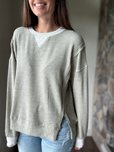 Load image into Gallery viewer, sage soft thermal pullover