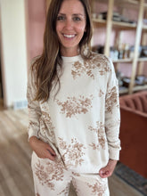 Load image into Gallery viewer, fall floral toile sweatshirt
