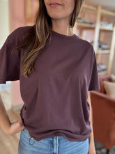 Load image into Gallery viewer, maeve plum cotton oversized tee