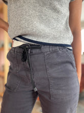 Load image into Gallery viewer, out 'n' about charcoal denim joggers