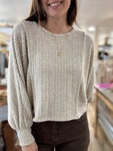 Load image into Gallery viewer, ultra soft stripe mix dolman pullover