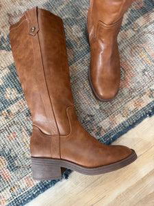 blowfish dark honey tall riding boot