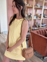 Load image into Gallery viewer, banana stripe sleeveless dress