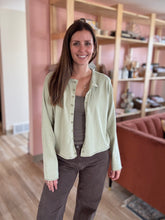 Load image into Gallery viewer, candace soft green button cardigan