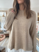Load image into Gallery viewer, taupe lightweight oversized textured sweater