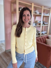 Load image into Gallery viewer, lemon soft button cardigan