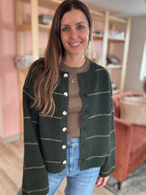 Load image into Gallery viewer, rory hunter stripe button cardigan