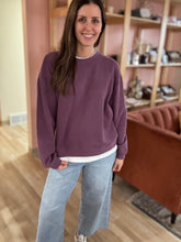 Load image into Gallery viewer, plum layered pullover