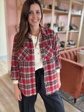 Load image into Gallery viewer, red plaid flannel shirt
