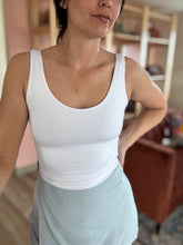 Load image into Gallery viewer, white soft basic scoop tank