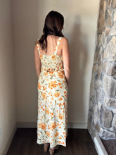 Load image into Gallery viewer, yellow floral midi skirt