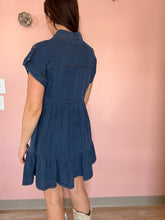 Load image into Gallery viewer, dark chambray tiered dress | S-3XL