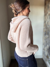 Load image into Gallery viewer, blush zip-up hooded sweater