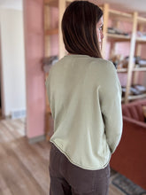 Load image into Gallery viewer, candace soft green button cardigan