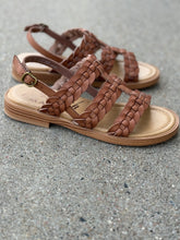 Load image into Gallery viewer, blowfish cognac braided sandals