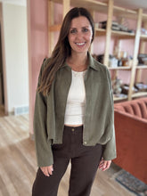 Load image into Gallery viewer, bubble combat suede jacket