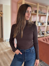 Load image into Gallery viewer, coffee bean ribbed turtleneck