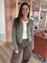 Load image into Gallery viewer, the perfect cotton cardi - forest