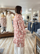 Load image into Gallery viewer, rose floral sweater jacket