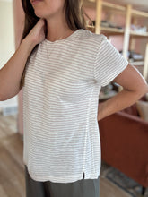Load image into Gallery viewer, jen mocha stripe tee