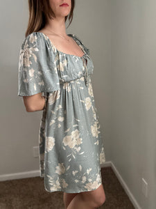 sage floral dress