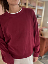 Load image into Gallery viewer, cranberry layered pullover