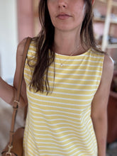 Load image into Gallery viewer, banana stripe sleeveless dress