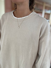 Load image into Gallery viewer, oatmeal layered pullover