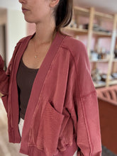 Load image into Gallery viewer, vintage red comfy cardigan