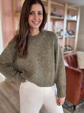 Load image into Gallery viewer, olive confetti sweater