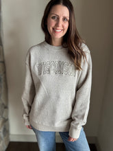 Load image into Gallery viewer, wisconsin embroidered cozy sweatshirt