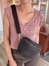 Load image into Gallery viewer, chocolate woven belt bag