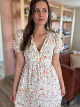 Load image into Gallery viewer, rosita floral swiss dot maxi dress