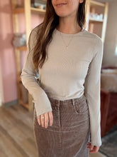 Load image into Gallery viewer, kylie stone ribbed tee