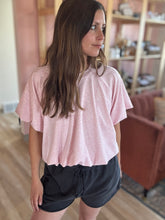 Load image into Gallery viewer, pink petal soft bubble top