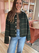 Load image into Gallery viewer, rory hunter stripe button cardigan