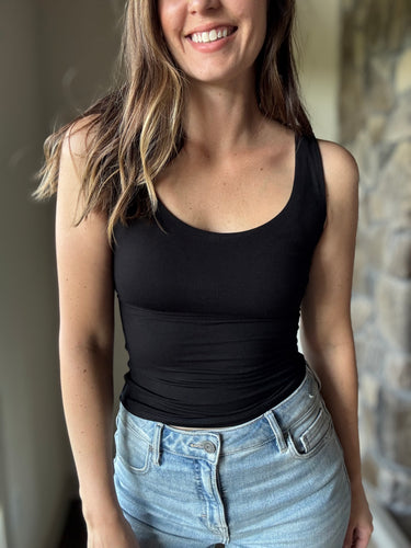 black soft basic scoop tank