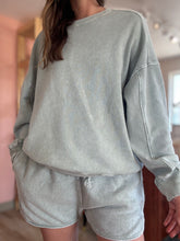 Load image into Gallery viewer, sage soft vintage oversized pullover