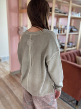 Load image into Gallery viewer, mocha corded henley